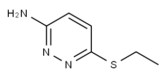 3-Amino-6-(ethylthio)pyridazine Structure