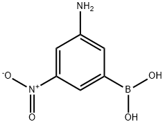 (3-아미노-5-니트로페닐)붕소산 구조식 이미지