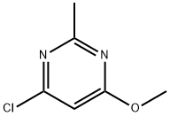 2-메틸-4-클로르-6-메톡시-피리미딘 구조식 이미지