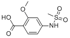 2-메톡시-4-[(메틸술포닐)아미노]벤조산 구조식 이미지
