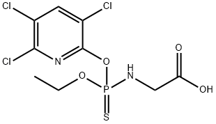 글리세린,N-[에톡시[(3,5,6-트리클로로-2-피리디닐)옥시]-포스포리노일]- 구조식 이미지