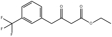 3-옥소-4-(3-트리플루오로메틸렌-페닐)-부틸산에틸에스테르 구조식 이미지