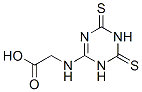 N-(1,4,5,6-tetrahydro-4,6-dithioxo-1,3,5-triazin-2-yl)glycine Structure