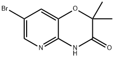 7-BROMO-2,2-DIMETHYL-2H-PYRIDO[3,2-B][1,4]OXAZIN-3(4H)-ONE 구조식 이미지