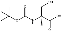 세린,N-[(1,1-디메틸에톡시)카르보닐]-2-메틸-(9CI) 구조식 이미지