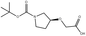 1-Boc-3(S)-carboxymethoxy-pyrrolidine Structure