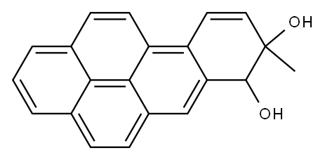 7,8-dihydroxy-7,8-dihydro-8-methylbenzo(a)pyrene Structure