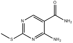 4-AMINO-2-(METHYLTHIO)피리미딘-5-CARBOXAMIDE 구조식 이미지