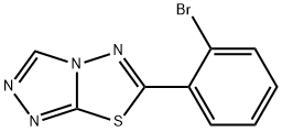 1,2,4-TRIAZOLO[3,4-B][1,3,4]THIADIAZOLE, 6-(2-BROMOPHENYL)- Structure