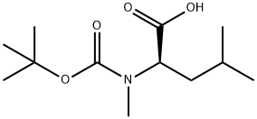 Boc-N-methyl-D-leucine Structure