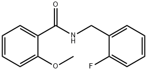 N-(2-Fluorobenzyl)-2-MethoxybenzaMide, 97% 구조식 이미지
