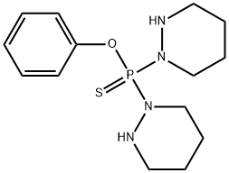 o-페닐디테트라히드로-1(2H)-피리다지닐포스피노티오에이트 구조식 이미지
