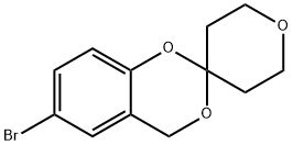 6-BroMo-2',3',5',6'-tetrahydro-4H-spiro[benzo[d][1,3]dioxine-2,4'-pyran] 구조식 이미지