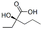 [R,(-)]-2-Ethyl-2-hydroxyvaleric acid Structure