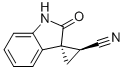 (1S,2S)-2'-OXOSPIRO[CYCLOPROPANE-1,3'-INDOLINE]-2-CARBONITRILE Structure