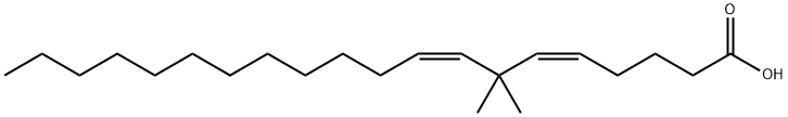 7,7-DIMETHYLEICOSADIENOIC ACID Structure