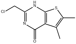 2-CHLOROMETHYL-5,6-DIMETHYL-3H-THIENO[2,3-D]PYRIMIDIN-4-ONE Structure