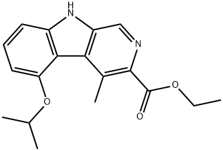 4-METHYL-5-(1-METHYLETHOXY)-9H-PYRIDO[3,4-B]INDOLE-3-CARBOXYLICACID에틸에스테르염산염 구조식 이미지