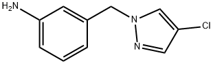 {3-[(4-Chloro-1H-pyrazol-1-yl)methyl]phenyl}amine Structure