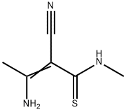 Crotonamide,  3-amino-2-cyano-N-methylthio-  (7CI) Structure