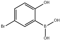 (5-BROMO-2-HYDROXY)BENZENEBORONIC ACID Structure