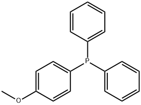 p-Anisyldiphenylphosphine, 98% 구조식 이미지