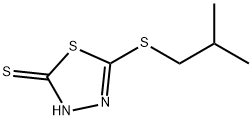 5-ISOBUTYLTHIO-1,3,4-THIADIAZOLE-2-THIOL Structure