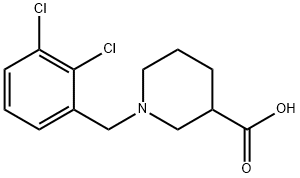 1-(2,3-dichlorobenzyl)piperidine-3-carboxylic acid Structure