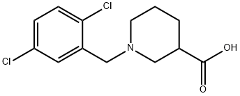 1-(2,5-DICHLORO-BENZYL)-PIPERIDINE-3-CARBOXYLIC ACID Structure