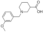 1-(3-methoxybenzyl)piperidine-3-carboxylic acid Structure