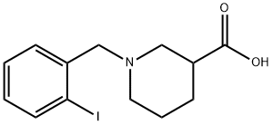 1-(2-IODO-BENZYL)-PIPERIDINE-3-CARBOXYLIC ACID Structure