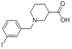 1-(3-아이오도-벤질)-피페리딘-3-카복실산 구조식 이미지