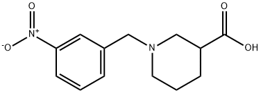 1-(3-nitrobenzyl)piperidine-3-carboxylic acid Structure