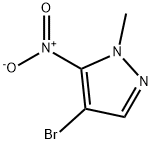 1H-Pyrazole, 4-broMo-1-Methyl-5-nitro- 구조식 이미지