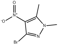 1H-Pyrazole, 3-bromo-1,5-dimethyl-4-nitro- Structure