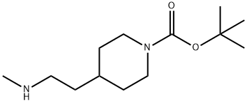 tert-butyl 4-(2-(methylamino)ethyl)piperidine-1-carboxylate Structure