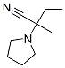 a-ethyl-a-Methyl-1-Pyrrolidineacetonitrile 구조식 이미지