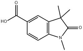 1,3,3-Trimethyl-2-oxindole-5-carboxylic acid Structure