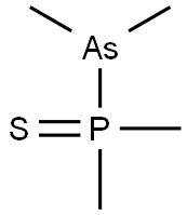 (Dimethylarsino)dimethylphosphine sulfide Structure