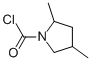 1-Pyrrolidinecarbonyl chloride, 2,4-dimethyl- (9CI) Structure