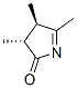 2H-Pyrrol-2-one,3,4-dihydro-3,4,5-trimethyl-,trans-(9CI) 구조식 이미지