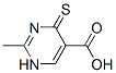 5-Pyrimidinecarboxylic acid, 1,4-dihydro-2-methyl-4-thioxo- (9CI) Structure