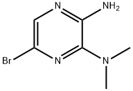 2-AMINO-5-BROMO-3-(DIMETHYLAMINO)PYRAZINE Structure