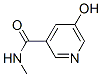 3-Pyridinecarboxamide,  5-hydroxy-N-methyl- Structure