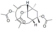 (1S,4E,6S,8E,12R,13S,15S)-1,5,9,13-Tetramethylbicyclo[10.2.2]hexadeca-4,8-diene-6,13,15-triol triacetate 구조식 이미지