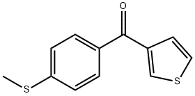 3-(4-THIOMETHYLBENZOYL)THIOPHENE Structure