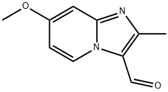 7-메톡시-2-메틸-이미다조[1,2-A]피리딘-3-카르발데히드 구조식 이미지