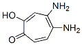 2,4,6-Cycloheptatrien-1-one,  4,5-diamino-2-hydroxy- Structure