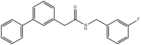 N-[(3-Fluorophenyl)methyl]-[1,1'-biphenyl]-3-acetamide Structure