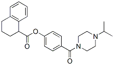 [4-(4-propan-2-ylpiperazine-1-carbonyl)phenyl] tetralin-1-carboxylate Structure